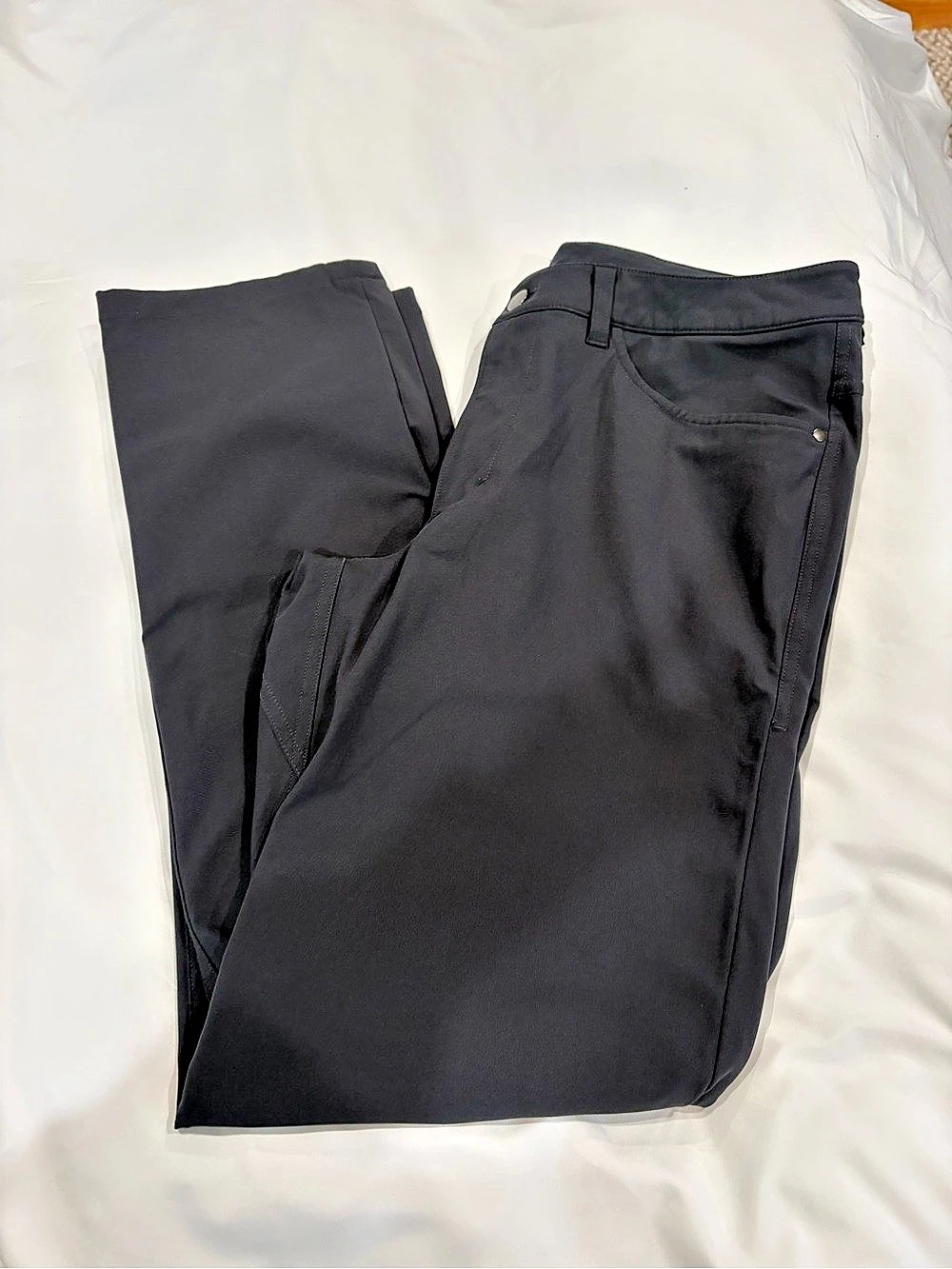 Lululemon ABC Slim-Fit 5-Pocket Pant Gray Waist 32